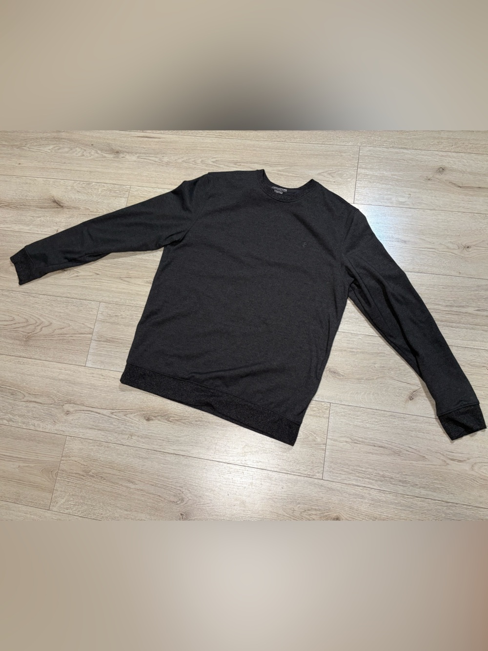 Izod Men's Charcoal Crewneck Sweatshirt Size Large/Tall